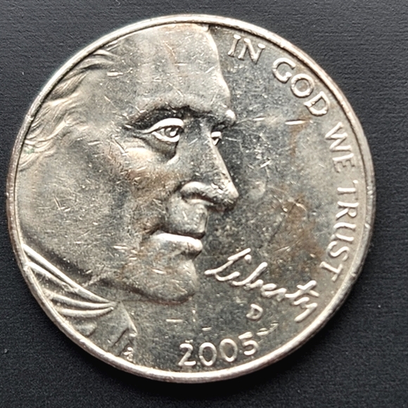 2005 RARE JEFFERSON BUFFALO NICKEL WITH ERROR - Picture 4 of 8
